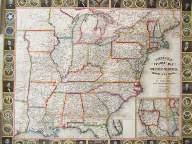 'Phelps National Map of the United States' published by Ensign & Thayer, New York, 1849 — image 7